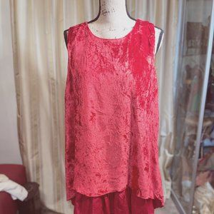 Crushed Velvet and Satin Flapper Dress